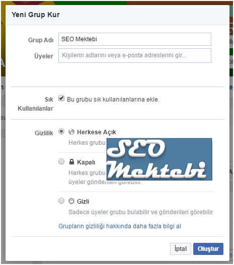 Facebookta Grup Nasıl Kurulur Resimli Anlatım 2017