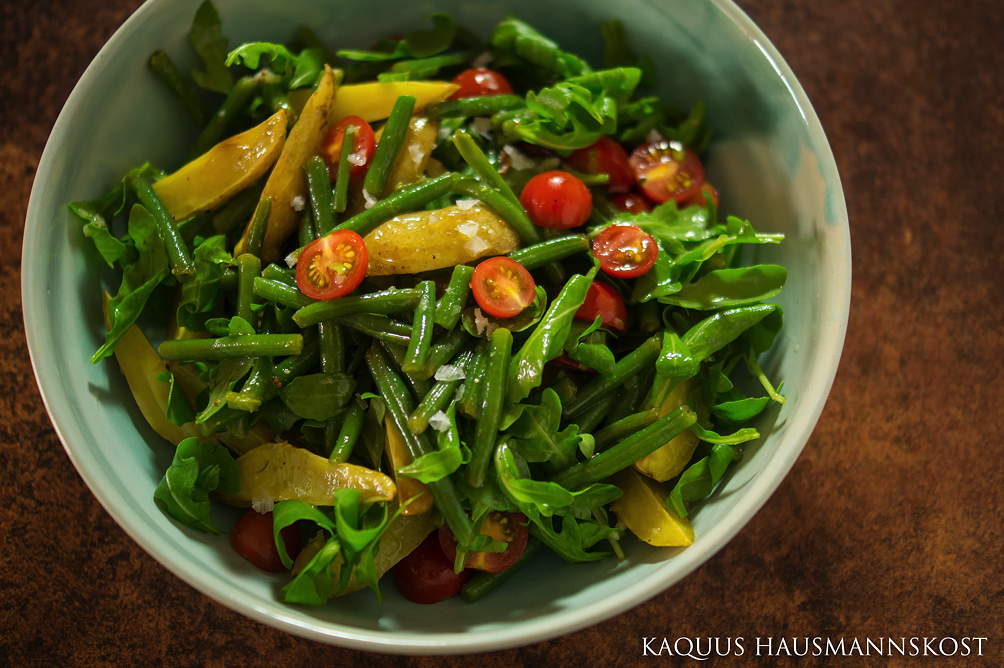 KAQUUS HAUSMANNSKOST: Salat mit gebackenen Kartoffeln, nach Siebeck