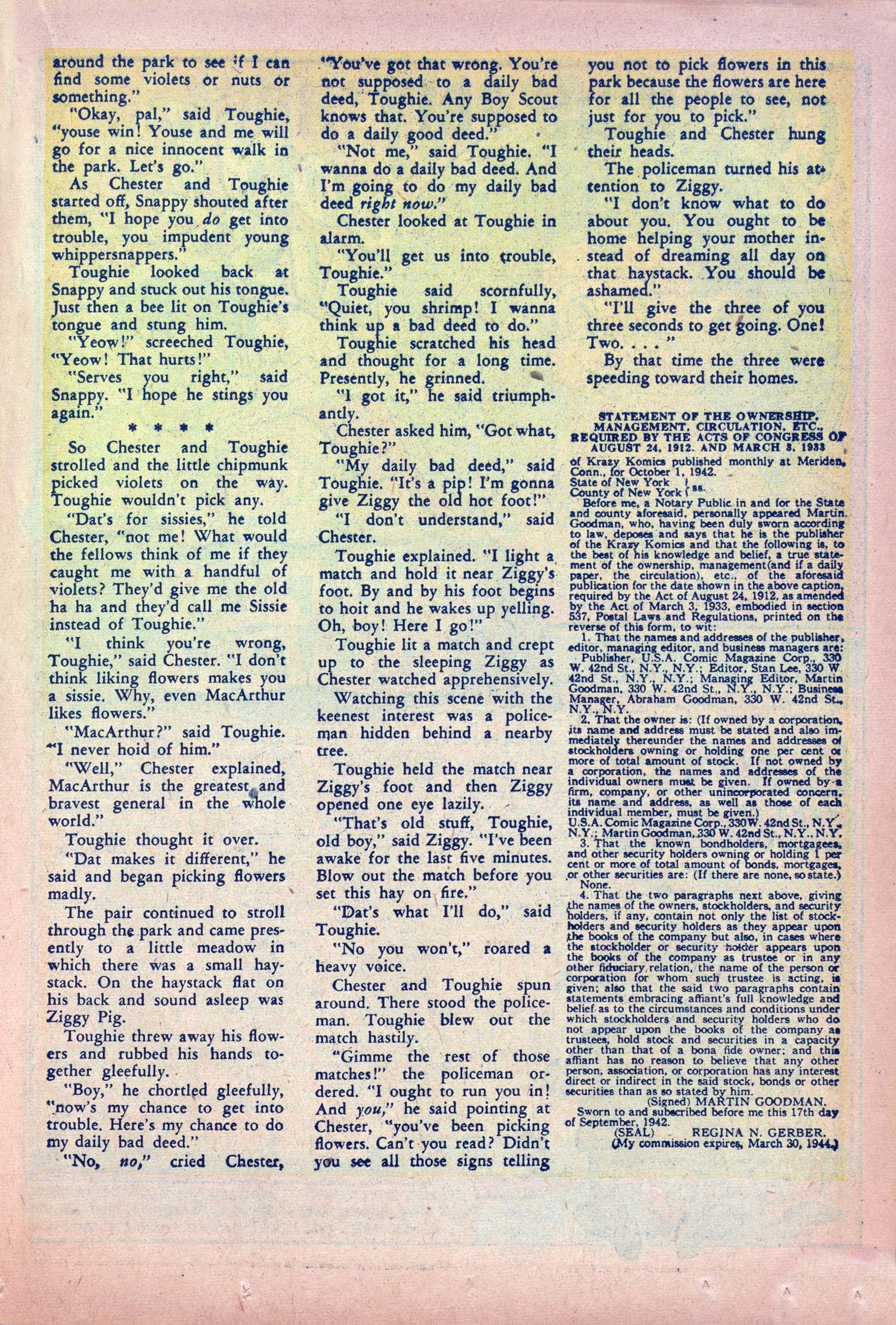 Read online Krazy Komics comic -  Issue #4 - 37