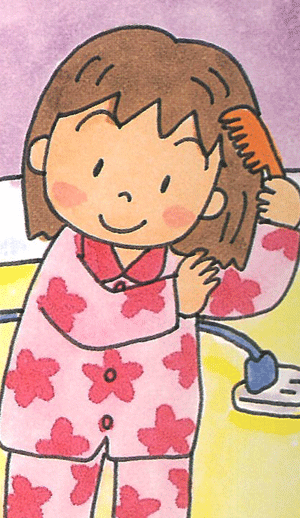 clipart child brushing hair - photo #39