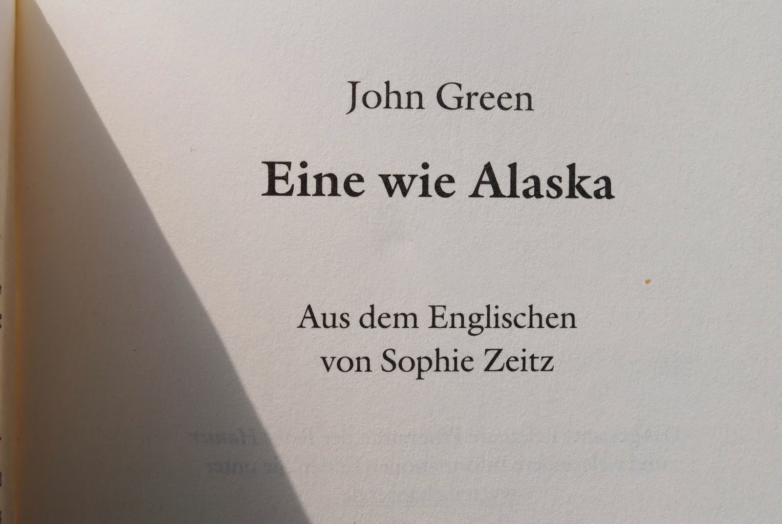 Für Immer Alaska Zusammenfassung LILY OF THE VALLEY: Buchvorstellung- Eine wie Alaska