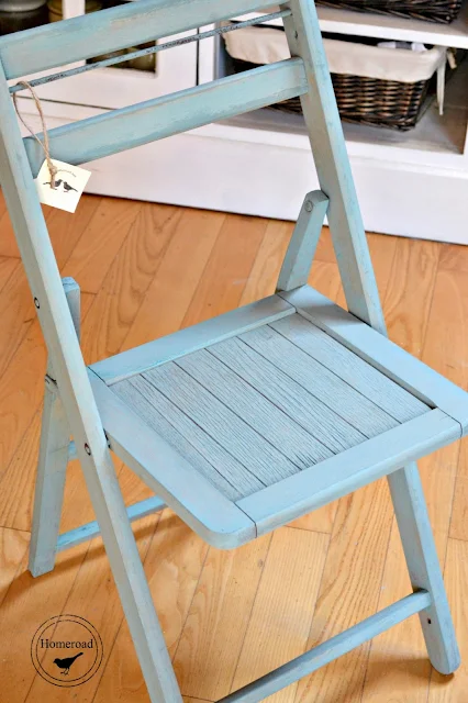Blue Painted-Folding-Chair