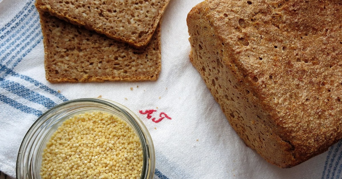 Weizenvollkornbrot mit Hirse ~ Brot &amp; Kräuter