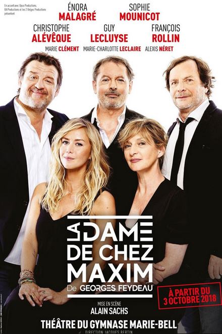 La dame de chez Maxim de George Feydeau au Théâtre du Gymnase - avis