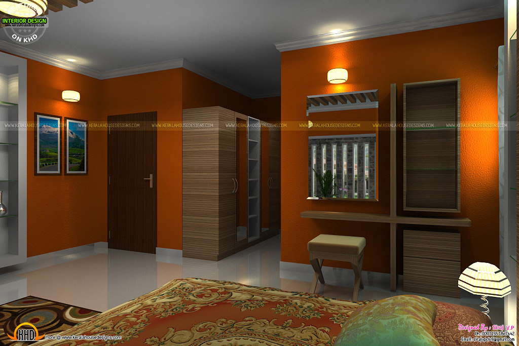 Master bedroom, living interior decor ideas - Kerala Home Design and ...