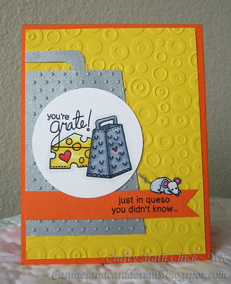 Cheese card by Crafty Math-Chick using Just Say Cheese Stamp set 