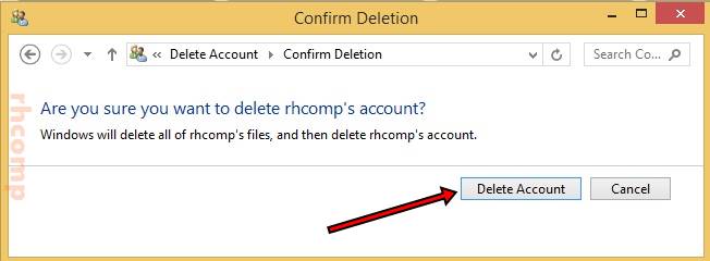 delete windows 8 account delete windows 8 account