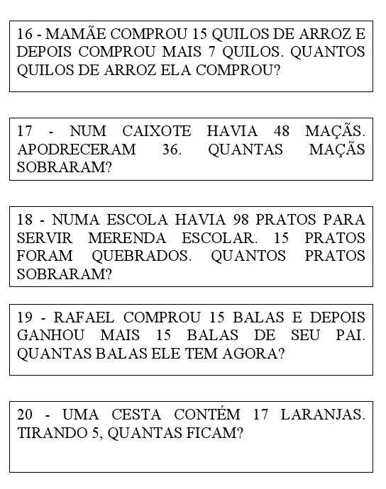 40 Problemas de Matemática de Mais ou Menos.