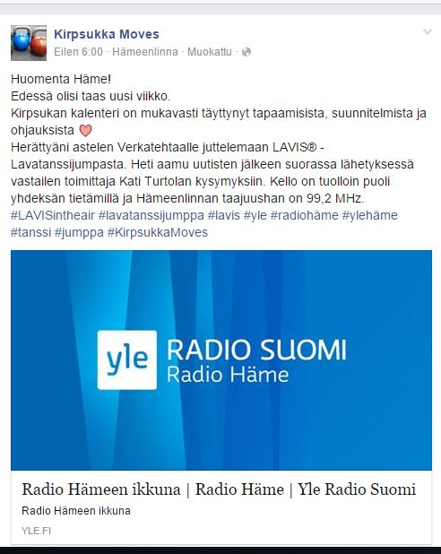 boycott Oar Alienation Kirpsukka: LAVIS® Yle Häme Radiossa