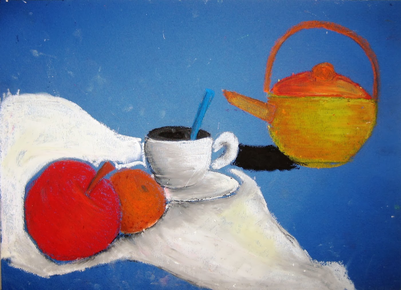 immaginrti STILL LIFE with OIL PASTELS