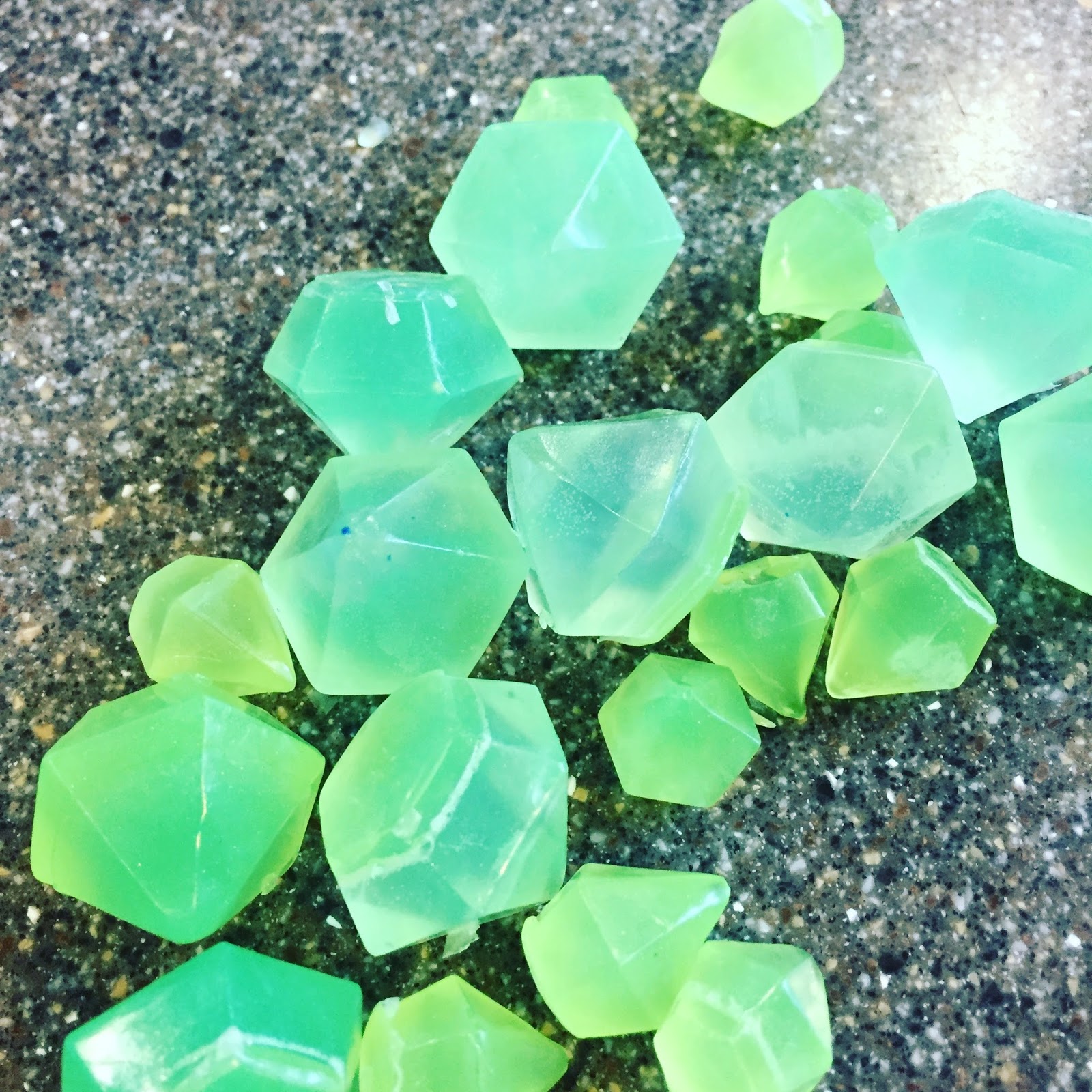 Minecraft Mama: Minecraft Emerald Gem Soap