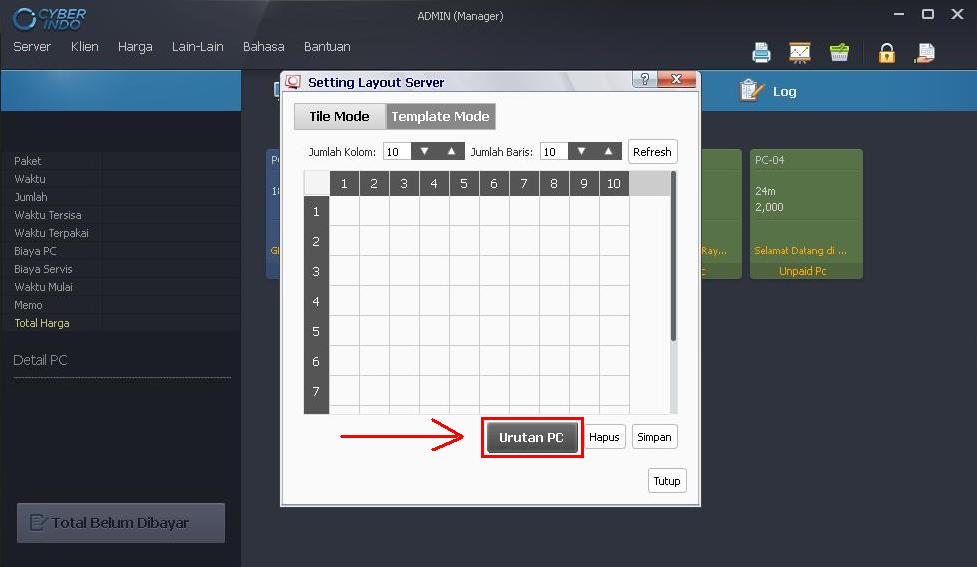 Cara Setting Layout Susunan Pc Client Cyberindo Billing Teknisi Cyberindo