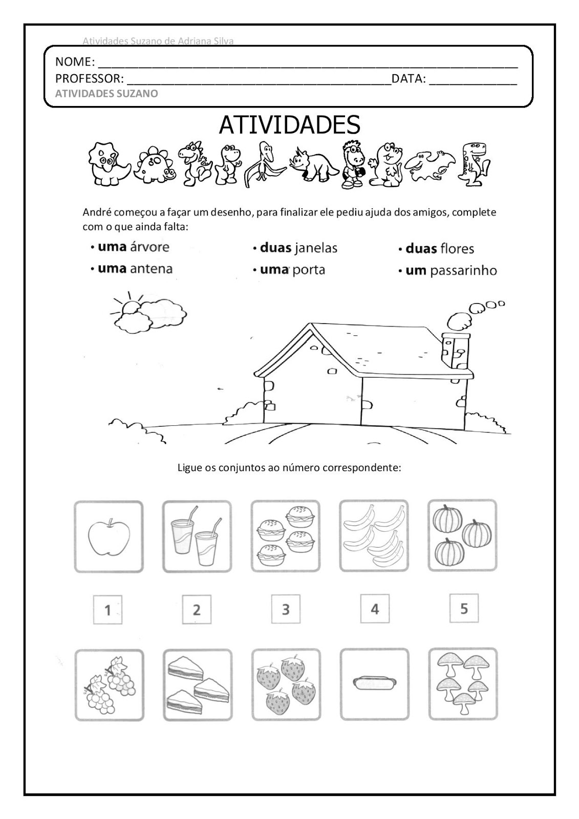 1º ano revisão em pdf atividades pedagogica suzano