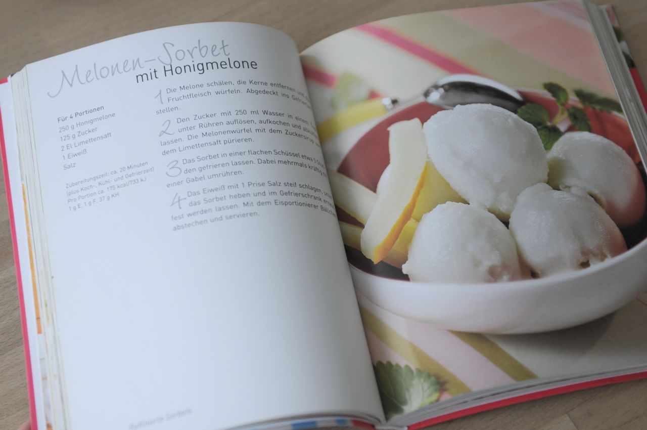 Meike´s cookbooks: Honigmelonen-Sorbet