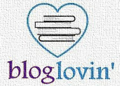 Book-themed Bloglovin Button
