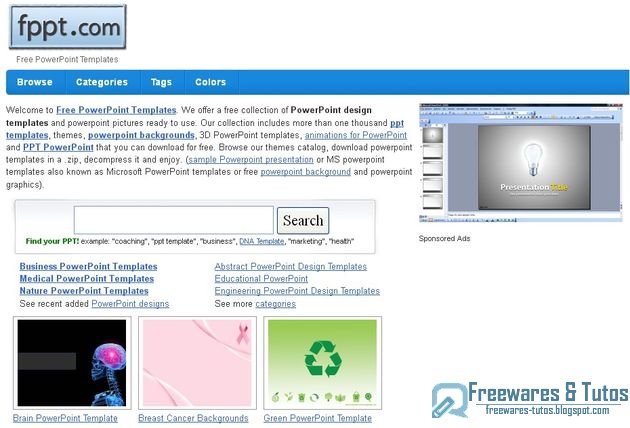 Le site du jour : Free PowerPoint Templates.com : des ressources gratuites pour PowerPoint