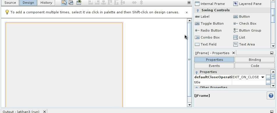 Penggunaan Text Field, Label, dan Button pada NetBeans IDE - LinuxSec