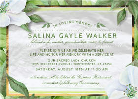 memorial services invitations