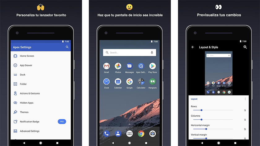 apex launcher pro ultima versión gratis