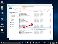 open Services in windows 10