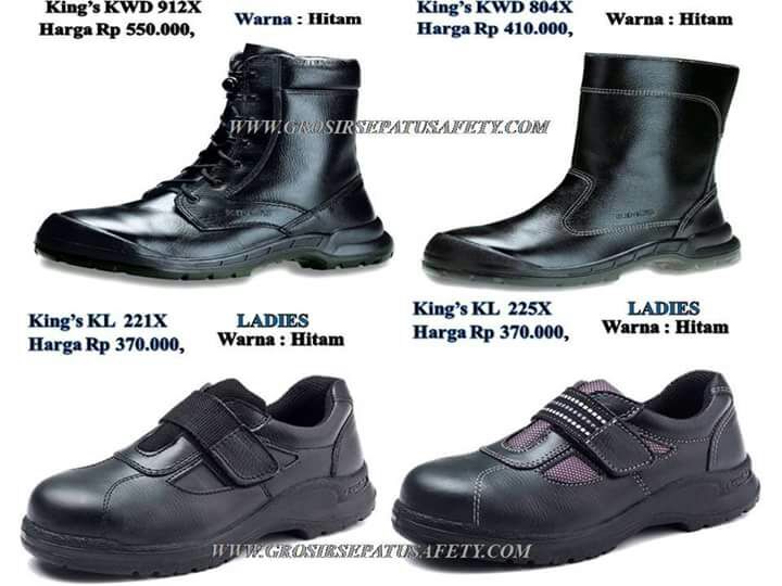 GROSIR SEPATU SAFETY KEDIRI Merk KINGS, CHEETAH, KRUSHER, JOGGER