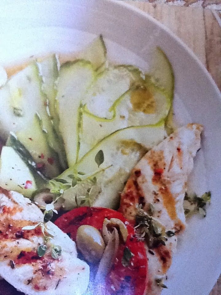 What's for dinner? Mom Low Carb Chicken, Tomato, and Cucumber Salad