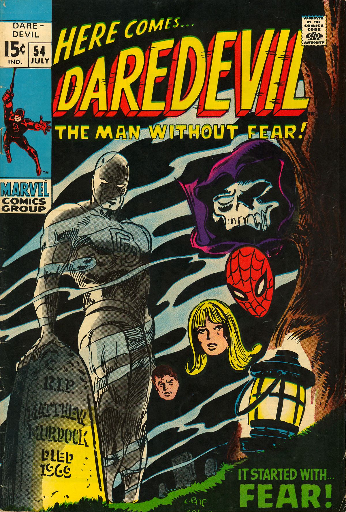 Read online Daredevil (1964) comic -  Issue #54 - 1