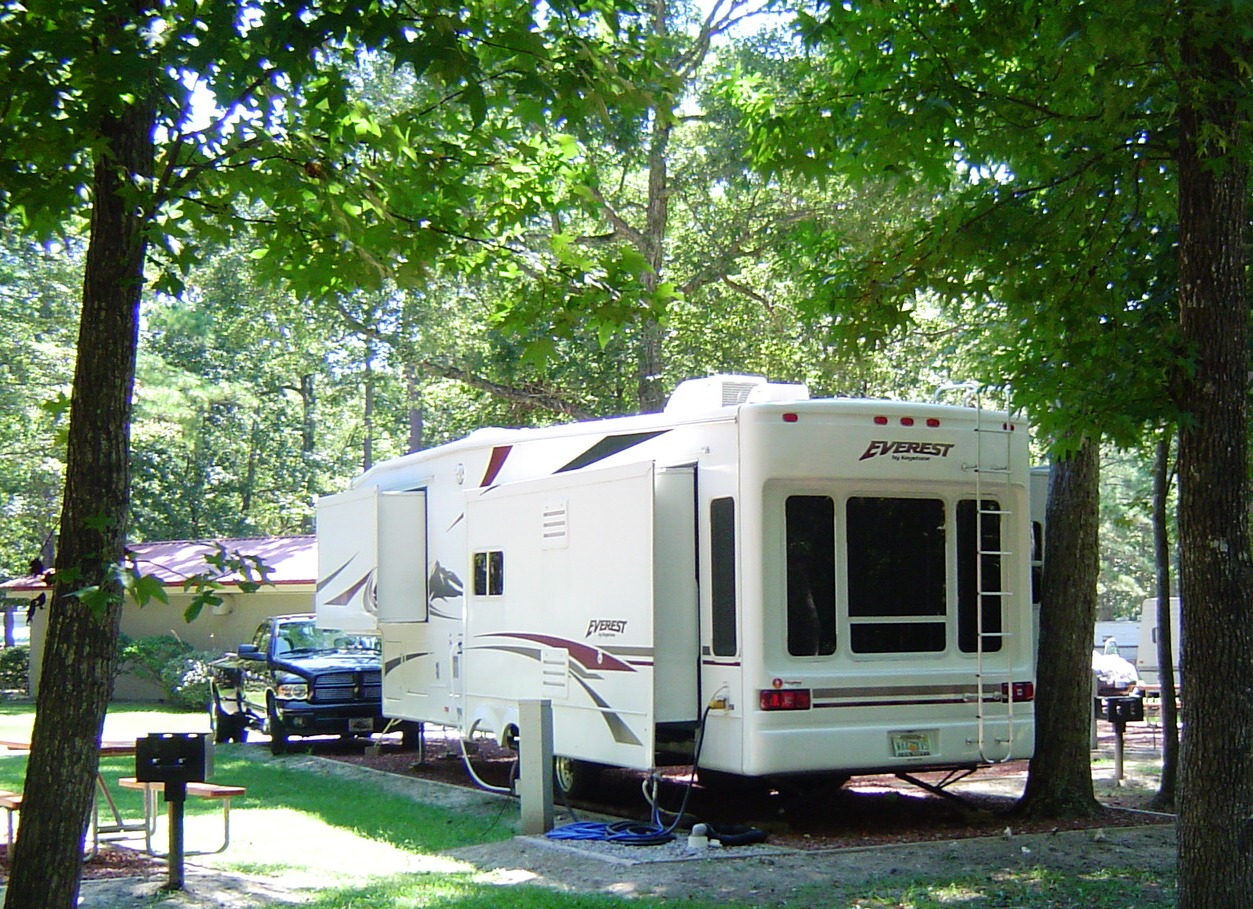Stories about our RV parking places KOA Myrtle Beach, SC