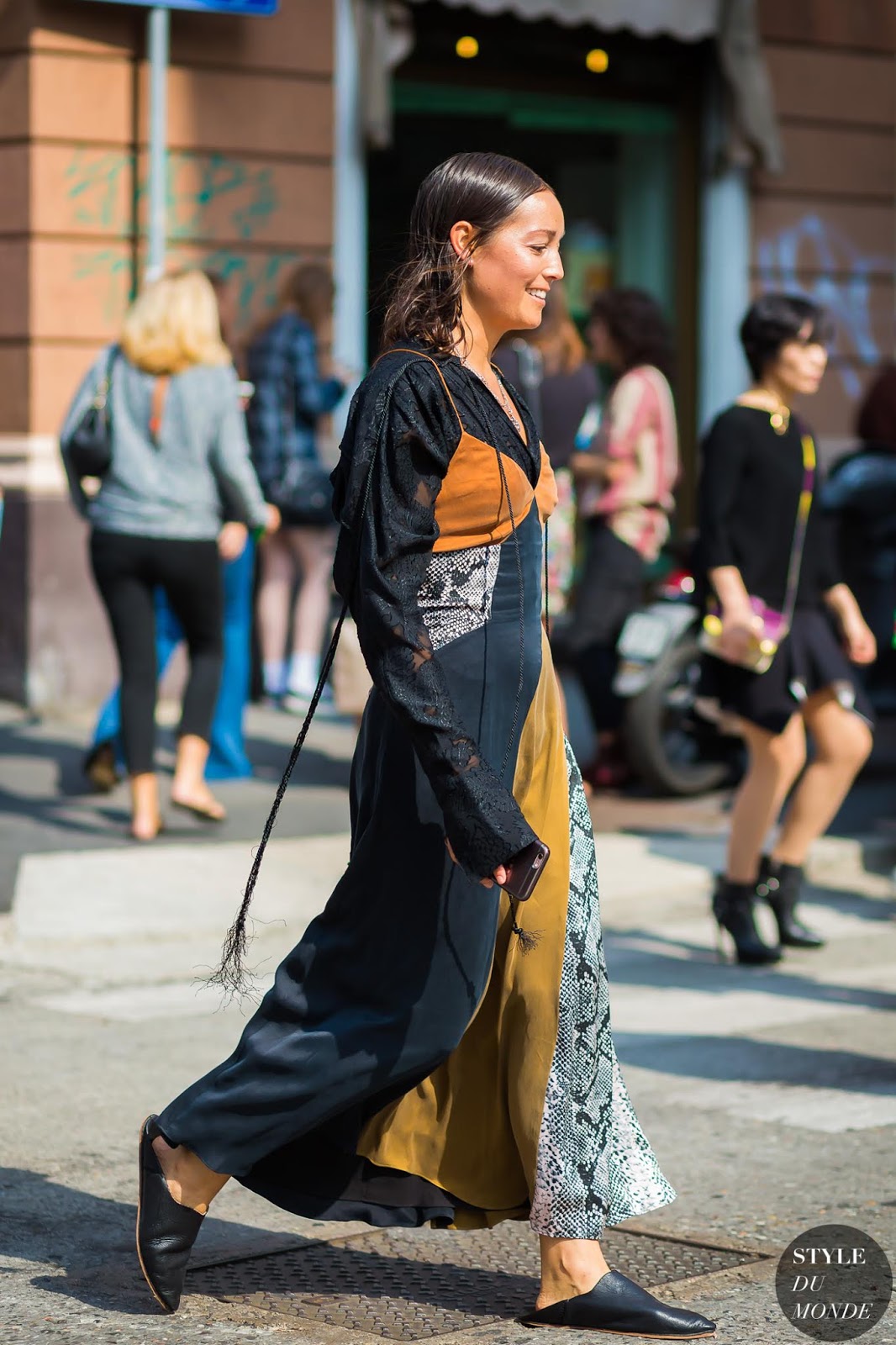 The Street Style Way to Wear a Slip Dress for Fall