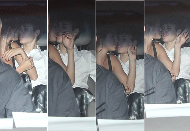 Justin Bieber e Selena Gomez jantam juntos após o show , no Copa Club, em C...