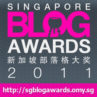 I am Singapore Blog Award finalist!!!