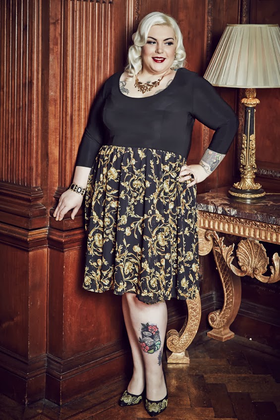 STYLE JOURNEY: LUNCH MEETINGS IN MODCLOTH POLKA DOT CANDY PLUS SIZE DRESS -  Stylish Curves