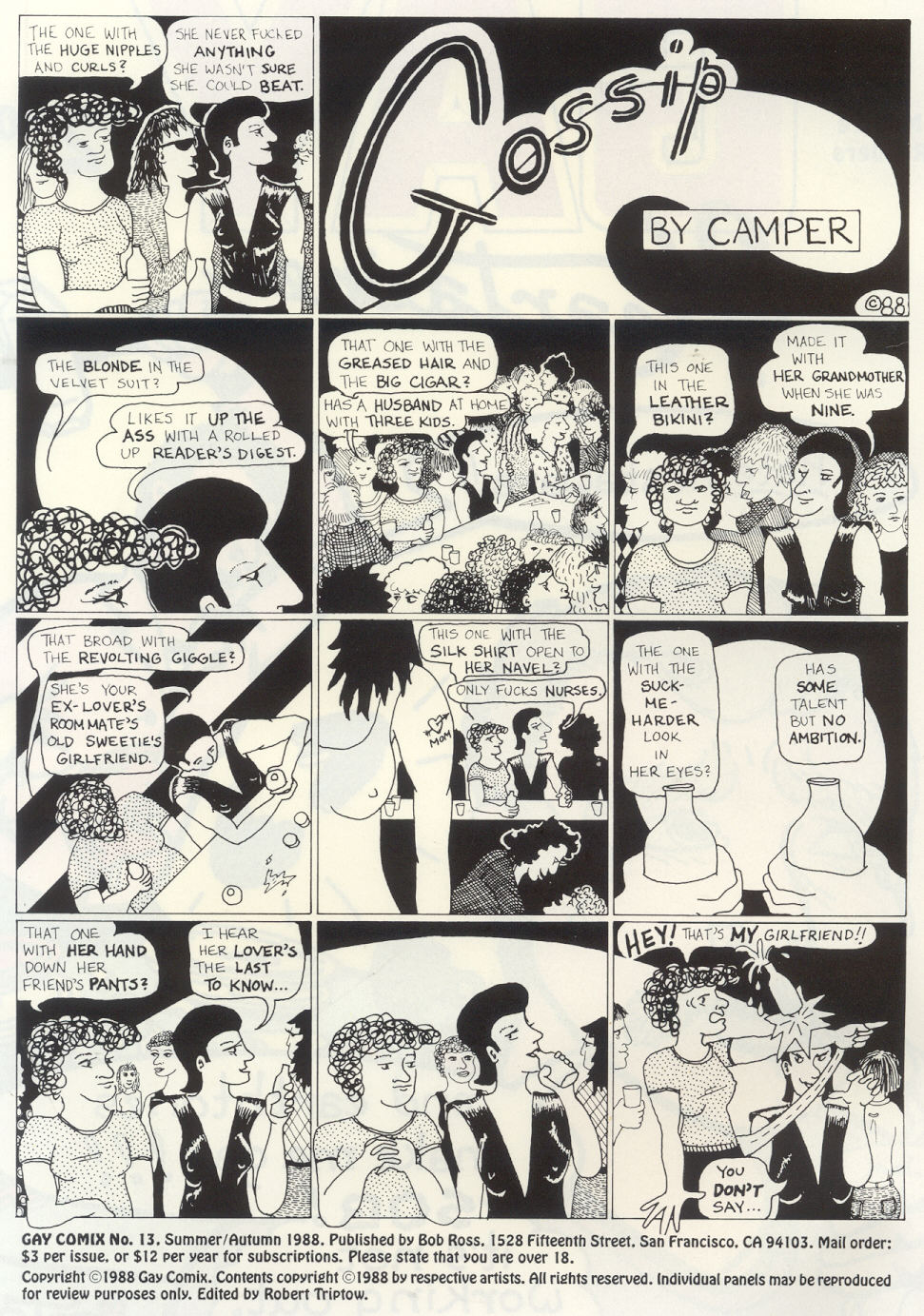 Read online Gay Comix (Gay Comics) comic -  Issue #13 - 20