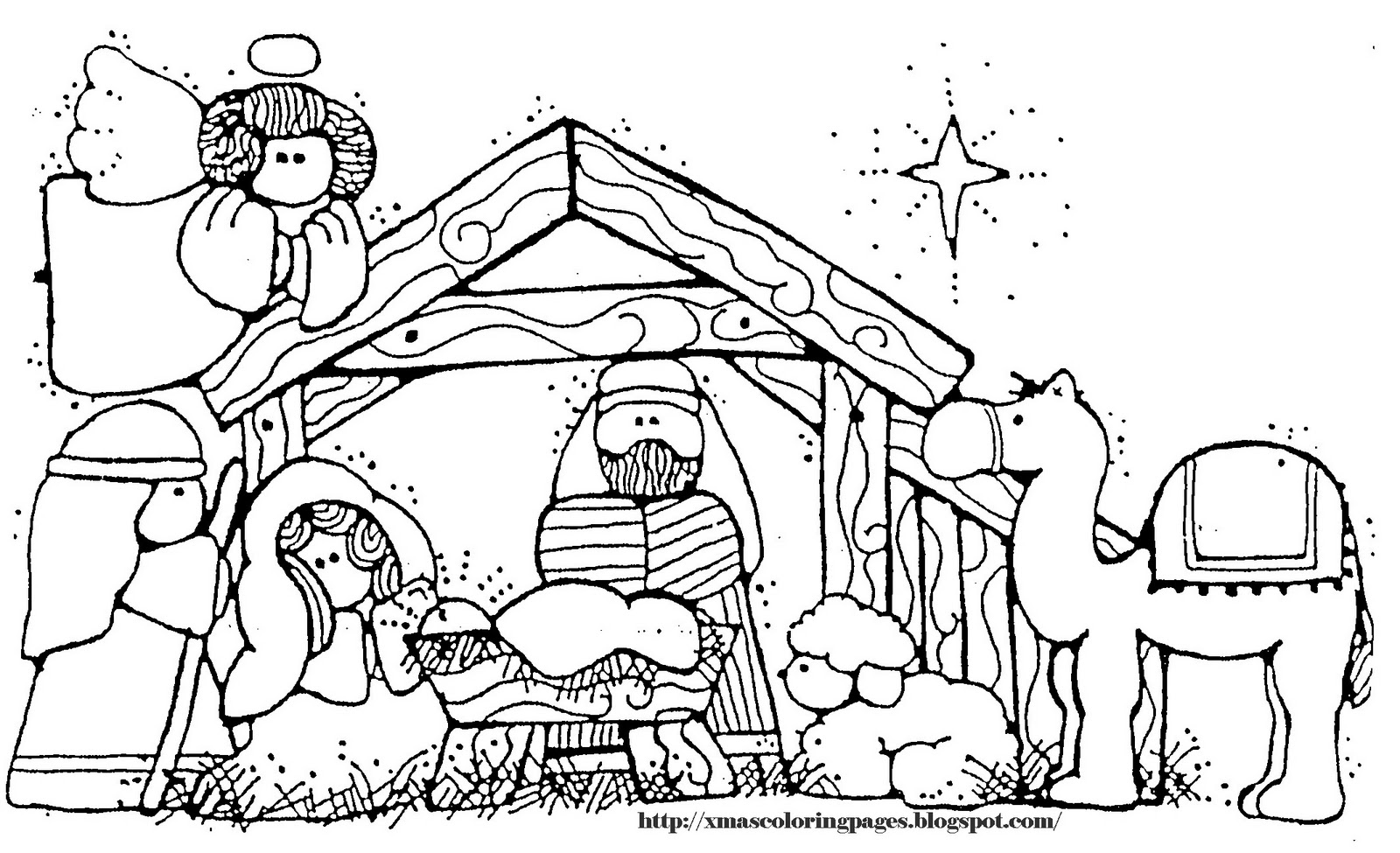 nativity coloring book pages - photo #6