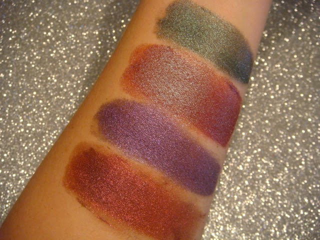 Swatches Sombras Minerales ChriMaLuxe Minerals