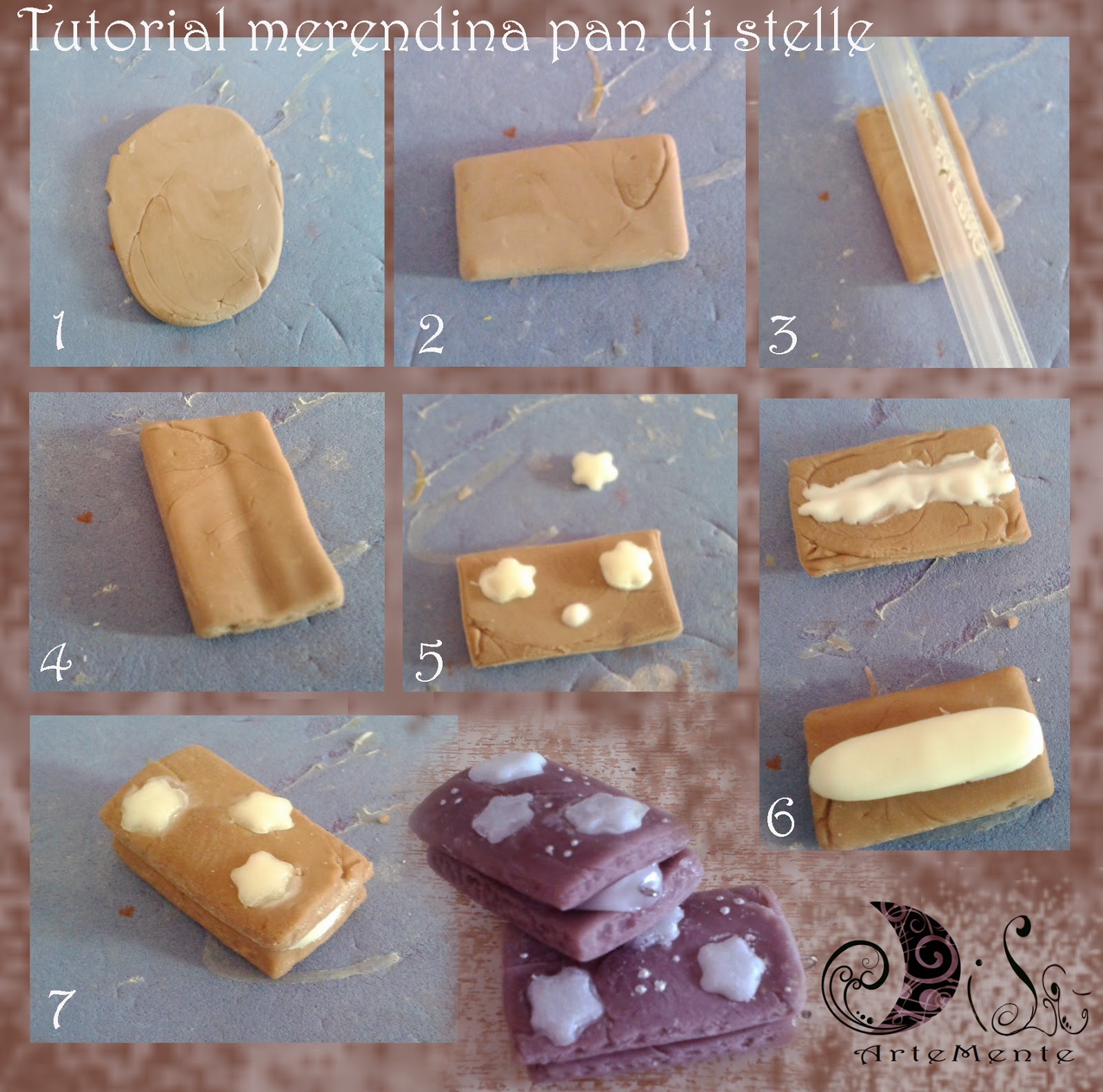 DiLù Artemente Tutorial merendina pan di stelle