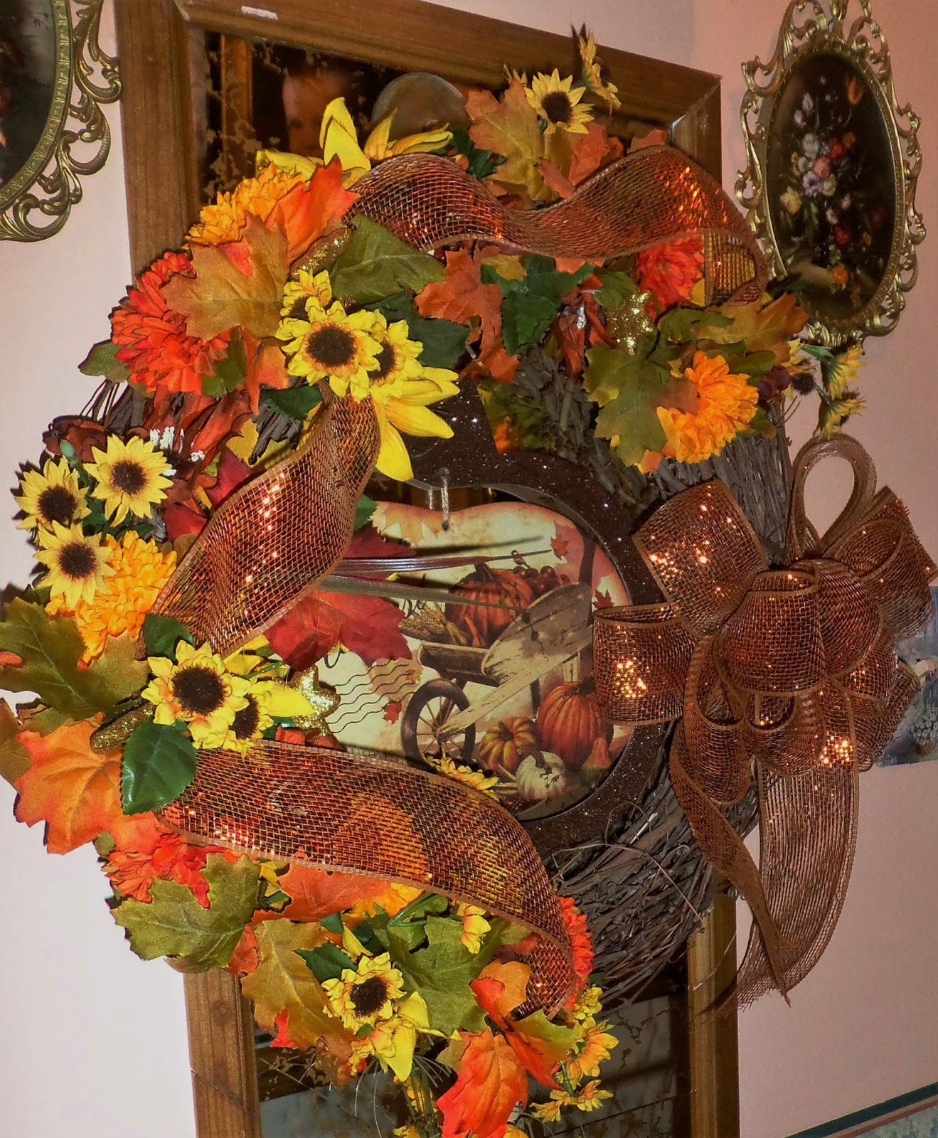 DEBBIEDABBLE BLOG Harvest Village, a Wreath and a Rake, 2016