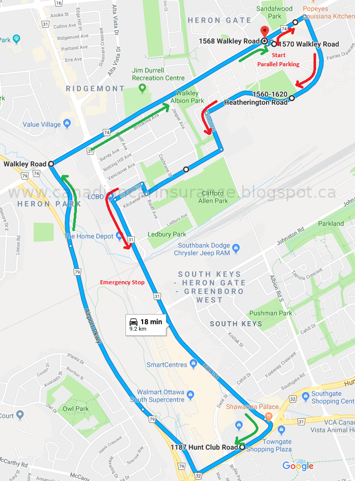 Ottawa Walkley G Road Test Route 1 Maps Printable Map vrogue.co