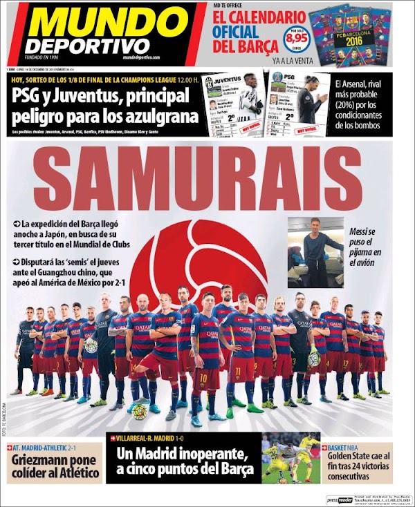 FC Barcelona, Mundo Deportivo: "Samurais"