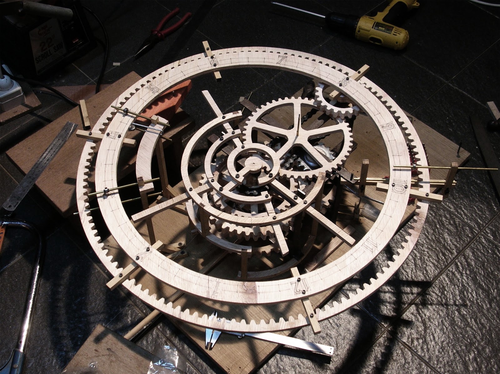 Best Woodworking Project Wooden Gear Clock Wooden Plans