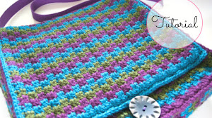 Cartera Crochet en Tres Colores / tutorial - video