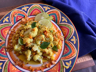 Paneer Cauliflower Biryani