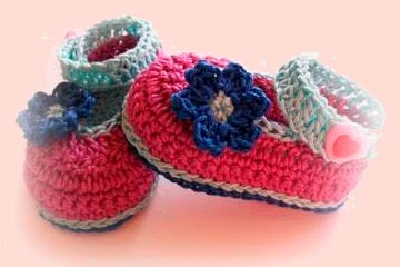 Mismo calina loco Bichus Amigurumis: Zapatitos de Bebe - Patron paso a paso - Tres Tallas