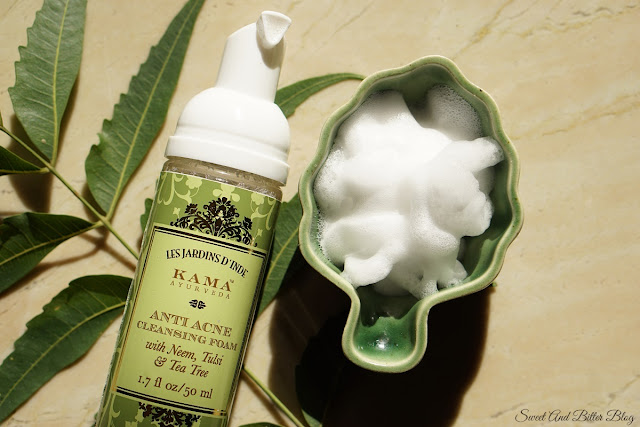 Kama Ayurveda Anti-Acne Cleansing Foam with Neem, Tulsi & Tea Tree Texture