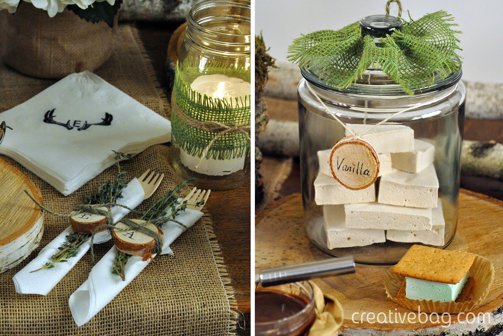 Rustic Outdoor Party ideas | Petite & Sweet | Creative Bag