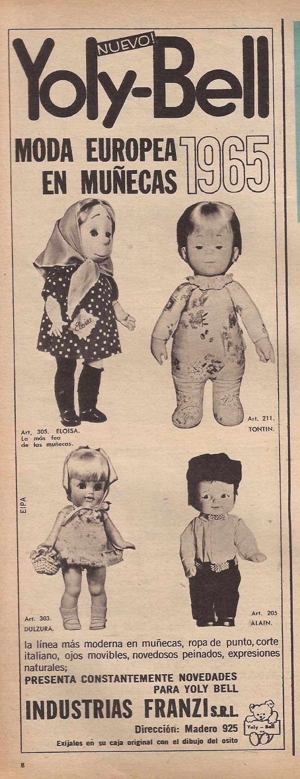 muñecas yoly bell antiguas