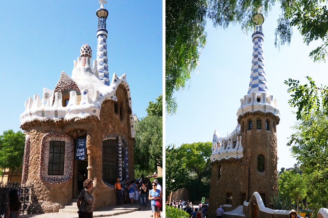 oeuvres de Gaudi au parc Guell