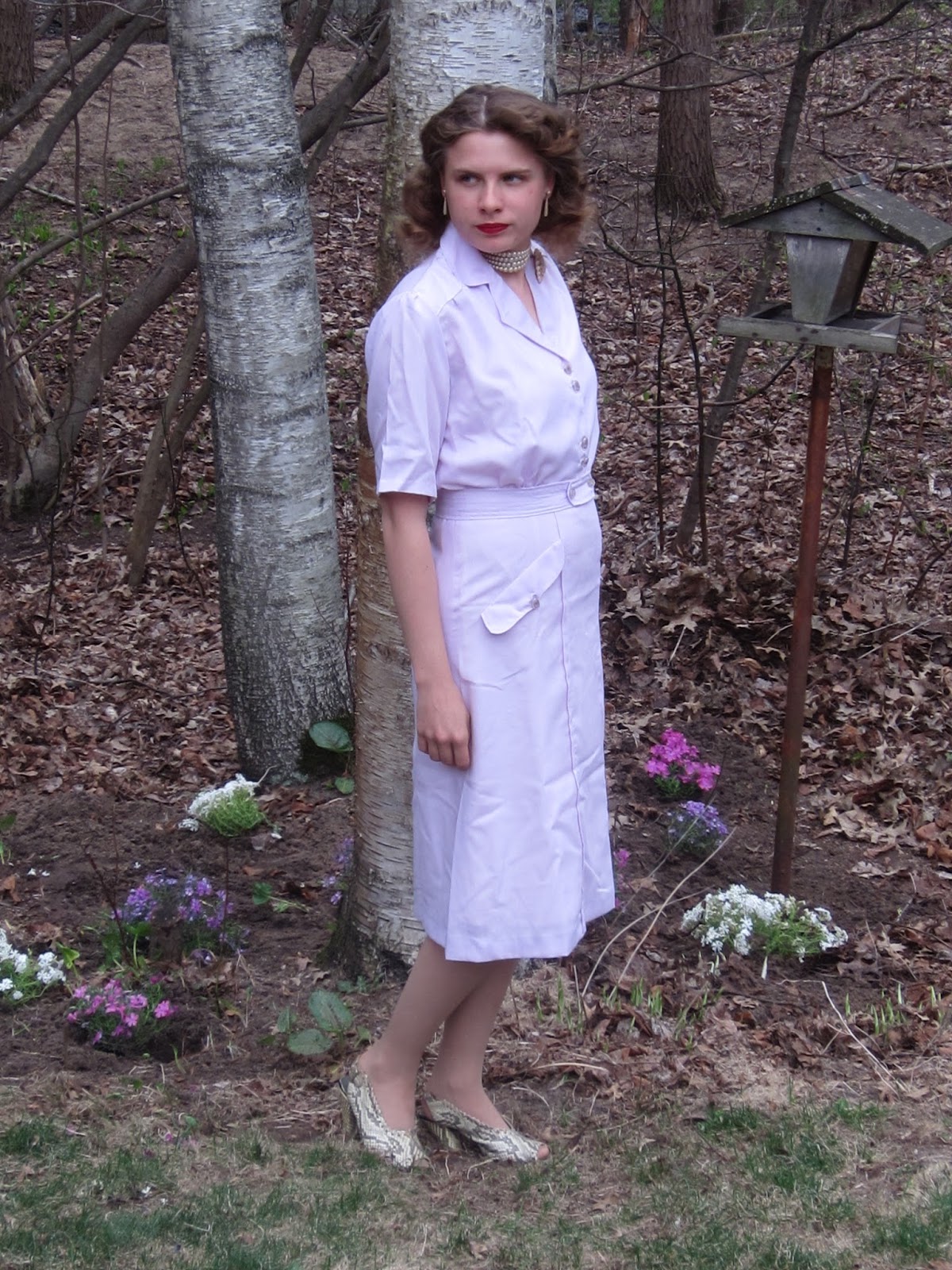 Lilac Summer Dress, 1949