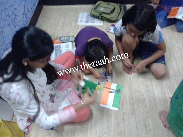 RAAH NGO Aim to Celebrate Independence Day is to let the Students Learn about the History of their Country and know the Importance of National Creative Minds and did Amazing Art Activities.