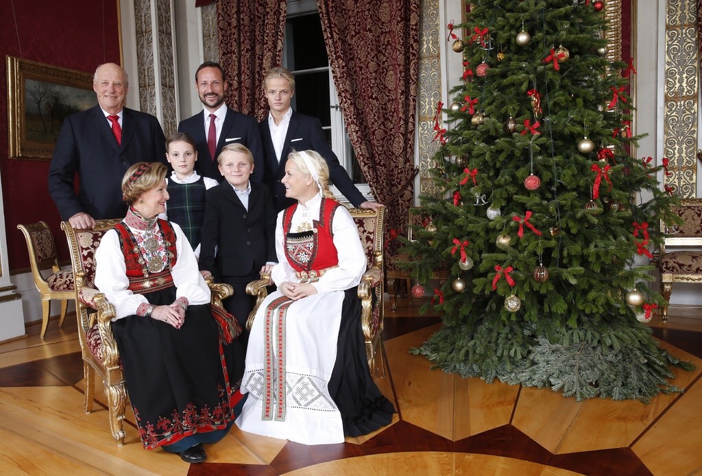 Norwegian Royal Family in their annual Christmas photoshoot